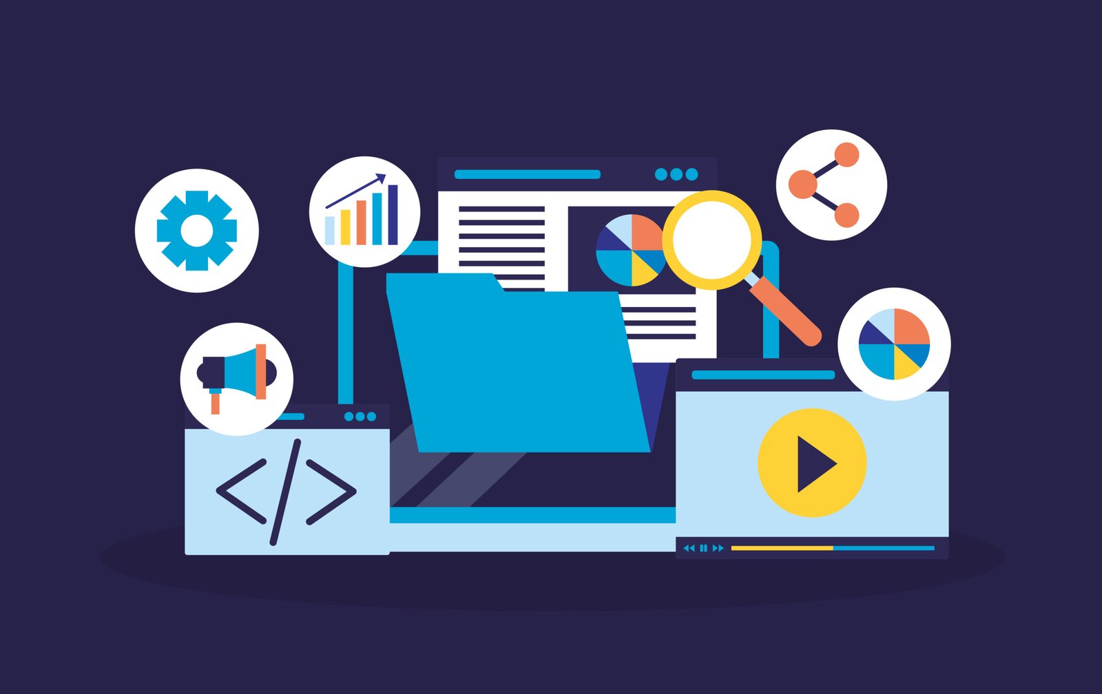 WordPress, Elementor, and social media platforms used for CIL365 by Internet Space